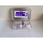  2 Portion Foil Tray & Lid (pack&nbsp;quantity&nbsp;4) 
