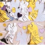 Bride & Groom Metallic Confetti