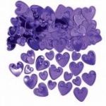 Purple Hearts Metallic Confetti