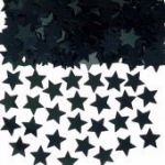 Black Stars Metallic Confetti