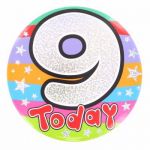 Age 9 Unisex Big Badge
