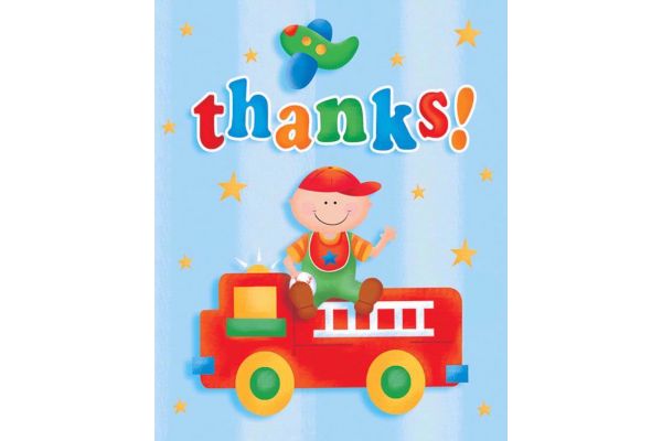  Fun At 1 Boy Thank You Cards (pack&nbsp;quantity&nbsp;8) 