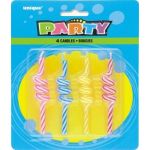 Striped Coil Candles (pack&nbsp;quantity&nbsp;4) 