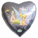 Tinkerbell Heart Shape 18 Inch Foil Balloon