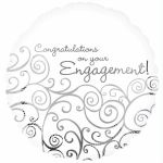 Engagement Congratulations 18 Inch Foil Balloon