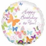 Birthday Butterflies 18 Inch Foil Balloon