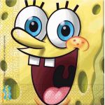  Sponge Bob 33cm Napkins (pack&nbsp;quantity&nbsp;20) 