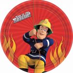  Fireman Sam 23cm Plates (pack&nbsp;quantity&nbsp;8) 