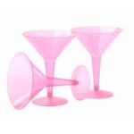  Neon Pink 237ml Martini Glasses (pack&nbsp;quantity&nbsp;10) 