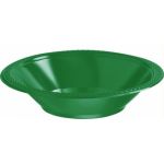  355ml Festive Green Plastic Bowls (pack&nbsp;quantity&nbsp;20) 