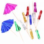  Foil Parasol Picks (pack&nbsp;quantity&nbsp;12) 