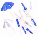  Foil Parasols Blue (pack&nbsp;quantity&nbsp;12) 