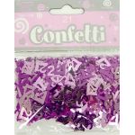 Pink Shimmer 21st Metallic Confetti