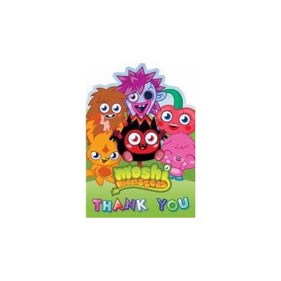 Moshi Monsters Thank You Cards pack quantity 6 