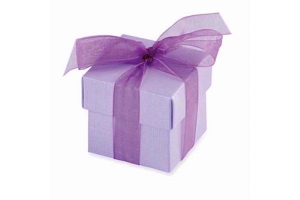  Lilac Favour Box & Lid (pack&nbsp;quantity&nbsp;10) 