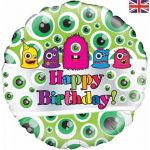 Monsters Birthday 18 Inch Foil