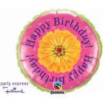 Zinnia & P.dots 18 Inch Foil Balloon