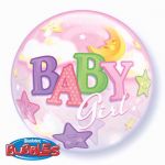 22 Inch Baby Girl Bubble Balloon