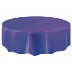 84 Inch Deep Purple Round Tablecover