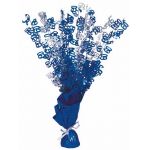 Blue Glitz 60th Centerpiece