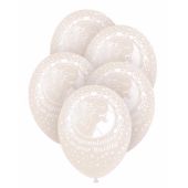  12 Inch Wedding White Balloons (pack&nbsp;quantity&nbsp;5) 