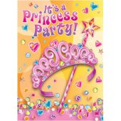  Pretty Princess Invitations (pack&nbsp;quantity&nbsp;8) 