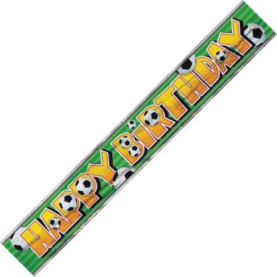 12ft 3d Soccer Foil Banner