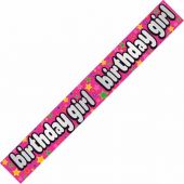 Happy Birthday Girl 9ft Banner