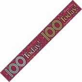 100 Today 9ft Banner
