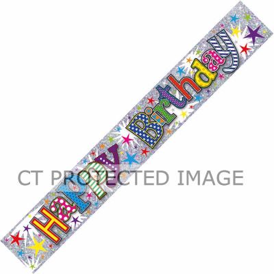 Adult Birthday 9ft Foil Banner