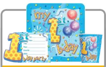 1st Birthday Boy party products