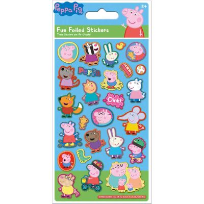 Peppa Pig Blue Foil Stickers