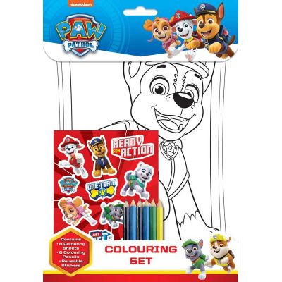 Paw Patrol Colouring Set