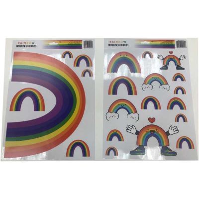2assorted Rainbow Window Stickers