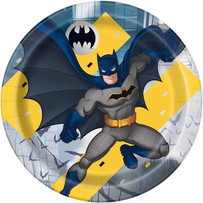 9 Inch Batman Plates (pack quantity 8)