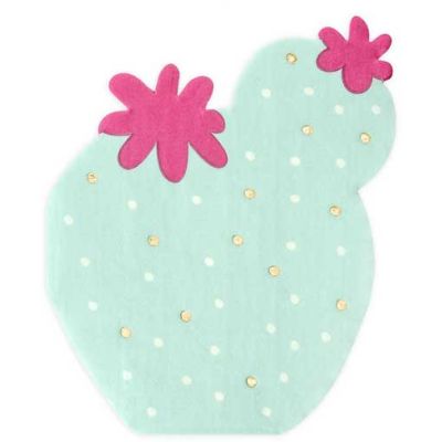 11.5x13.5cm Cactus Mix Napkins (pack quantity 20)