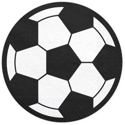 13.5cm Football Napkins (pack quantity 20)