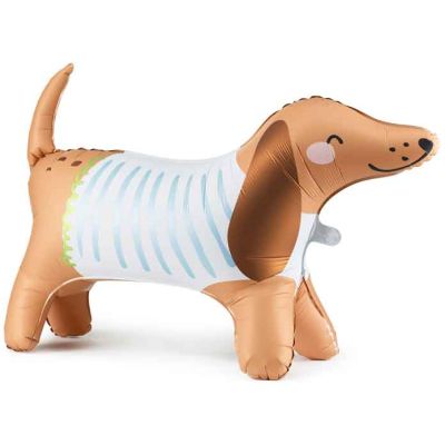 89x58cm Dachshund Standing Foil Balloon