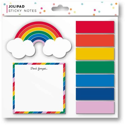Jolipad Rainbow Sticky Notes 6s