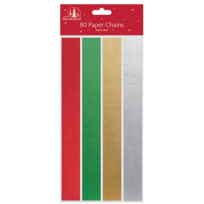 80pc Foil Paper Chains 12s