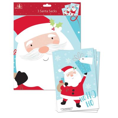 Pvc Santa Sacks (pack quantity 3)