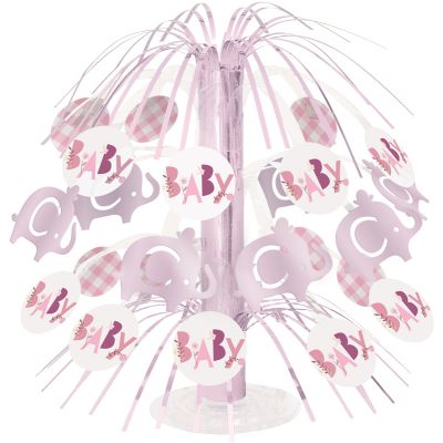 8.5 Inch Pink Elephant Cascade Centerpiece
