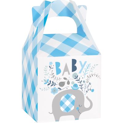 Blue Elephant Favor Boxes (pack quantity 8)