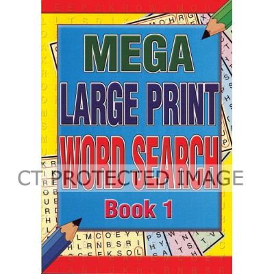 2assorted Mega Large-print Wordsearch Book  6s