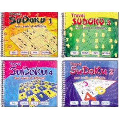 4assorted Travel Sudoku 12s