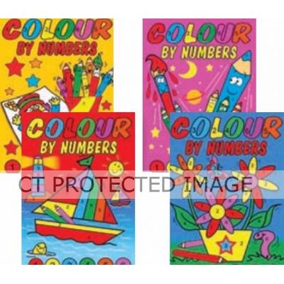 4assorted Colour By Numbers Book  24s