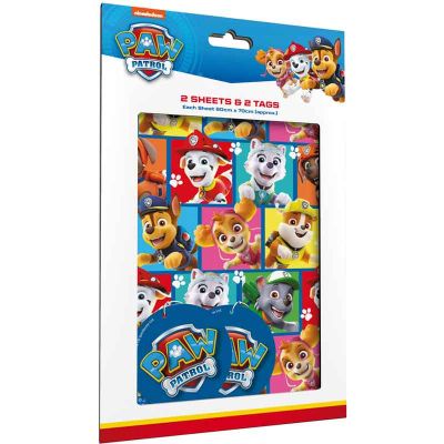 Paw Patrol Giftwrap And Tags
