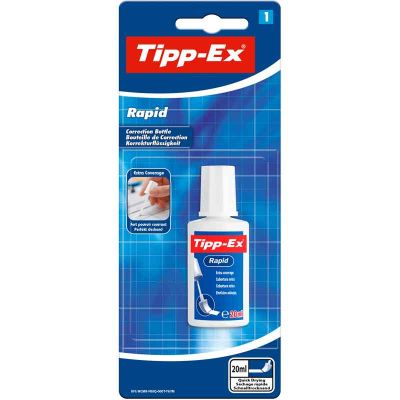 20ml Tipp-ex Rapid  Dry Correction Fluid On Blister Card