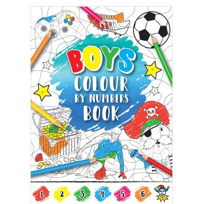 Boys Colour By Numbers Mini Fun Book 48s