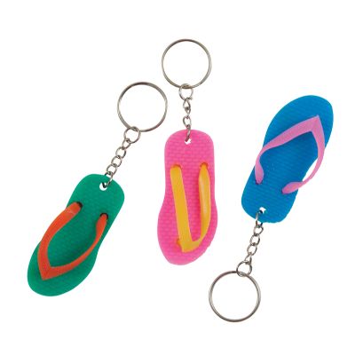 Flip Flop Keychains (pack quantity 6)